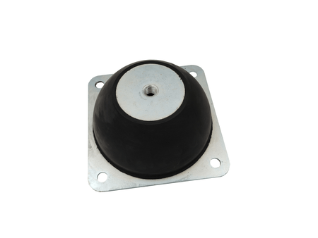 Damping air conditioner and heat pump against annoyance and irritation from vibrations